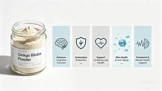 Key Anti-Aging Benefits of Ginkgo Biloba Powder