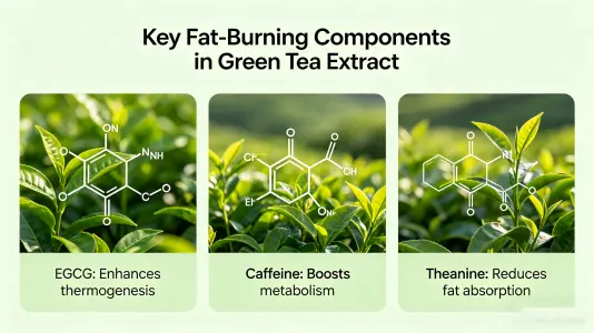 Key Compounds in Green Tea Extract for Fat Burn Key Compounds in Green Tea Extract for Fat Burn