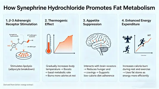 Synephrine HCL Supports Fat Metabolism Synephrine HCL Supports Fat Metabolism