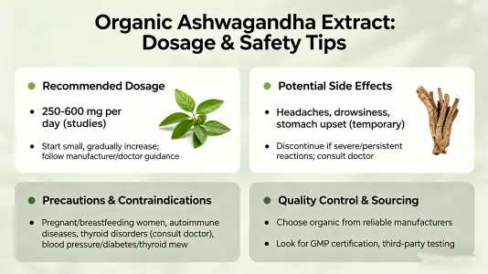Organic Ashwagandha Extract Dosage and Safety Tips Organic Ashwagandha Extract Dosage and Safety Tips
