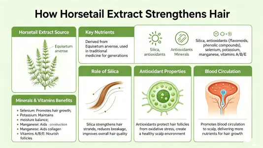 Horsetail Extract Supports Stronger Hair