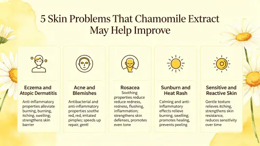 5 Skin Conditions Chamomile Extract May Help 5 Skin Conditions Chamomile Extract May Help