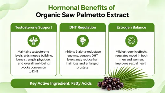 Benefits of Organic Saw Palmetto Extract for Hormones
