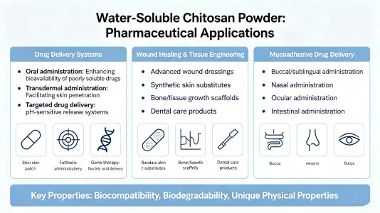 Water Soluble Chitosan Powder for Pharmaceutical Uses