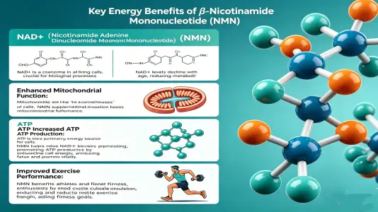 Key Benefits of Beta Nicotinamide Mononucleotide for Energy Key Benefits of Beta Nicotinamide Mononucleotide for Energy