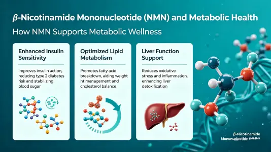 Beta Nicotinamide Mononucleotide Supports Metabolic Health Beta Nicotinamide Mononucleotide Supports Metabolic Health