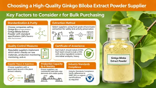 Choosing Quality Ginkgo Biloba Extract Powder Suppliers Choosing Quality Ginkgo Biloba Extract Powder Suppliers