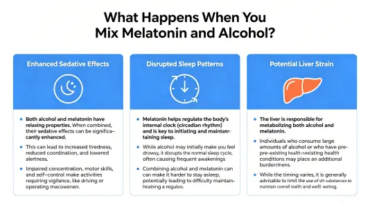 bWhat Happens When Melatonin and Alcohol Mix