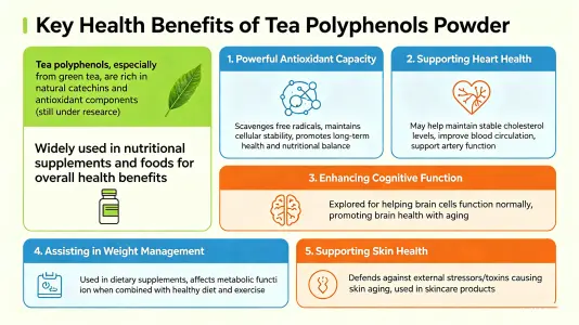 Top Health Benefits of Tea Polyphenols Powder Top Health Benefits of Tea Polyphenols Powder