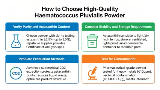 How to Choose High-Quality Haematococcus Powder How to Choose High-Quality Haematococcus Powder
