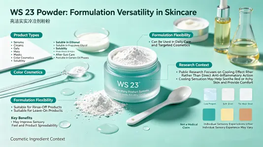 Top Benefits of WS 23 Cooling Agent in Skin Care Top Benefits of WS 23 Cooling Agent in Skin Care