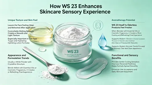 How WS 23 Enhances Skin Care Products' Sensory Appeal1 How WS 23 Enhances Skin Care Products' Sensory Appeal1