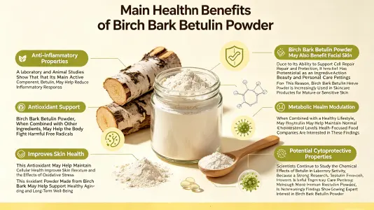 Top Health Benefits of Birch Bark Betulin Powder Top Health Benefits of Birch Bark Betulin Powder