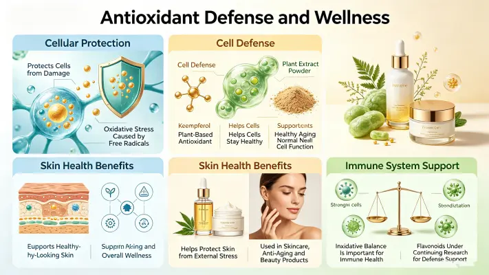 Kaempferol and Antioxidant Protection for Your Body