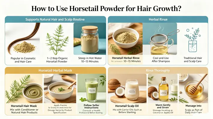 How to Use Horsetail Powder for Hair Growth