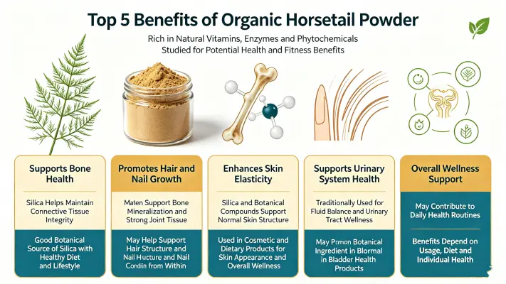 Top 5 Benefits of Organic Horsetail Powder Top 5 Benefits of Organic Horsetail Powder
