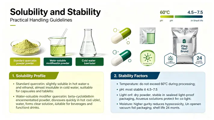 Solubility & Stability Characteristics Solubility & Stability Characteristics