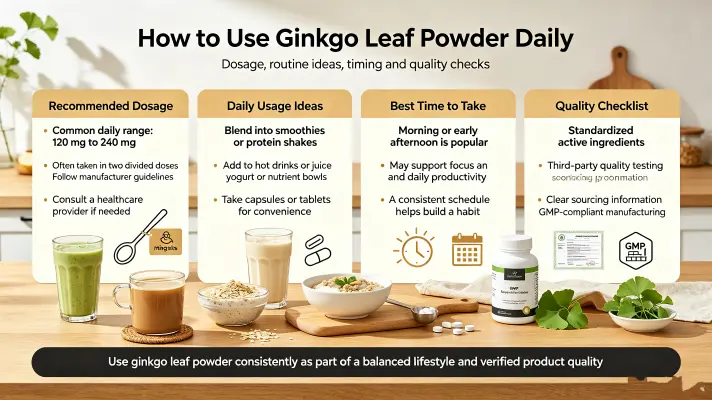 How to Use Ginkgo Biloba Powder Daily