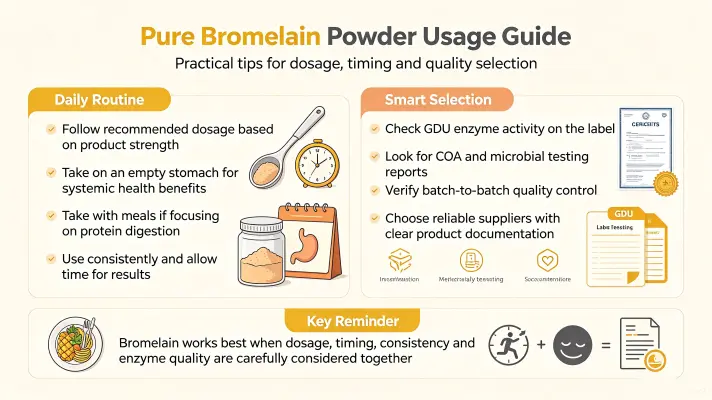How to Take Pure Bromelain Powder Effectively