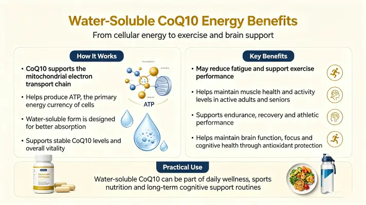 Top Benefits of Water Soluble Q10 for Energy