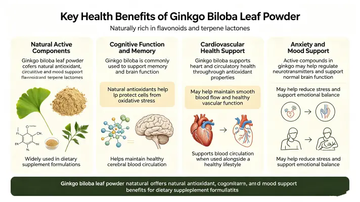 Top Health Benefits of Ginkgo Biloba Leaf Powder