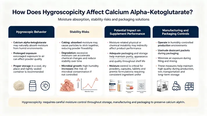 How Hygroscopic Properties Affect Calcium Alpha-Ketoglutarate How Hygroscopic Properties Affect Calcium Alpha-Ketoglutarate