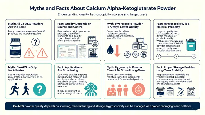 Common Myths and Facts About Calcium Alpha-Ketoglutarate Powder Common Myths and Facts About Calcium Alpha-Ketoglutarate Powder