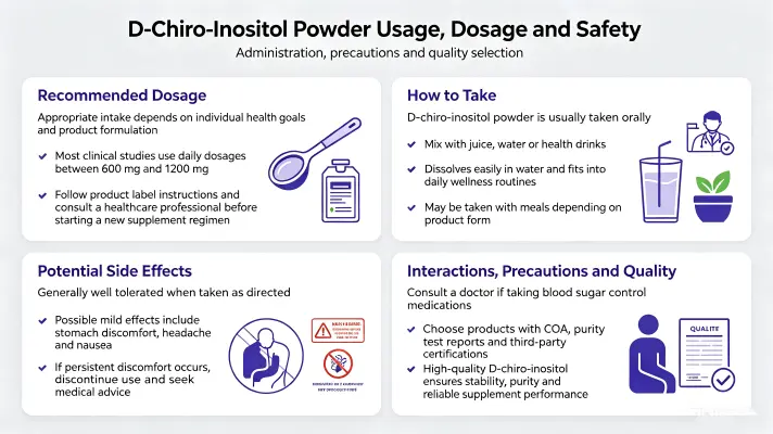 D Inositol Powder Usage, Dosage, and Safety Tips