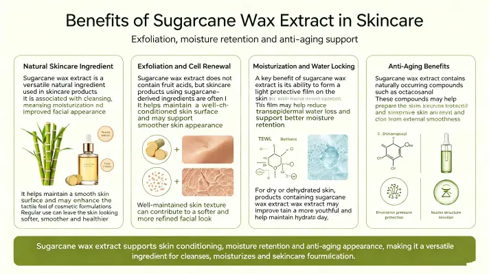 Benefits of Sugar Cane Wax Extract for Skin Care Benefits of Sugar Cane Wax Extract for Skin Care