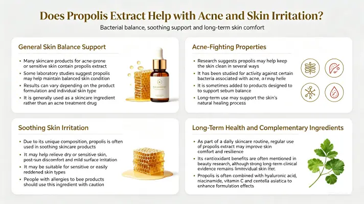 Does Propolis Extract Help with Acne and Skin Irritations Does Propolis Extract Help with Acne and Skin Irritations