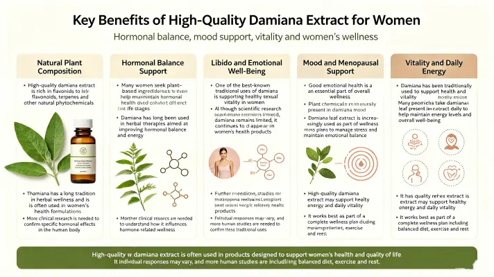 Top Benefits of Best Damiana Extract for Women