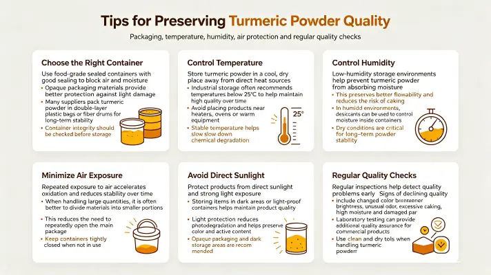 Storage Tips to Preserve Curcumin Powder Quality Storage Tips to Preserve Curcumin Powder Quality