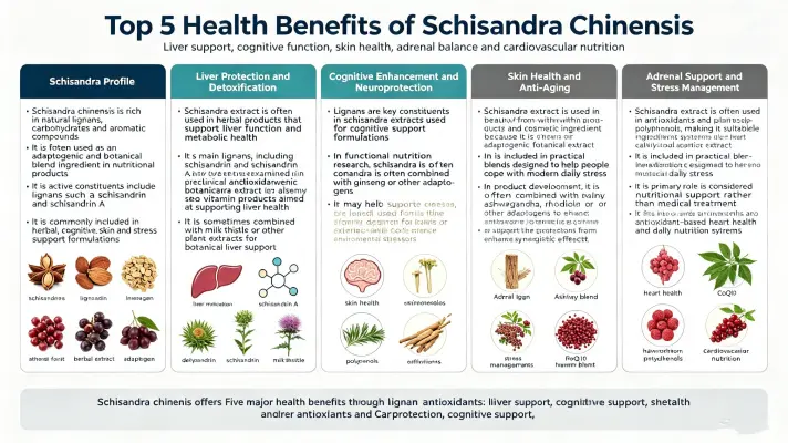 Top 5 Health Benefits of Schisandra Chinensis Top 5 Health Benefits of Schisandra Chinensis
