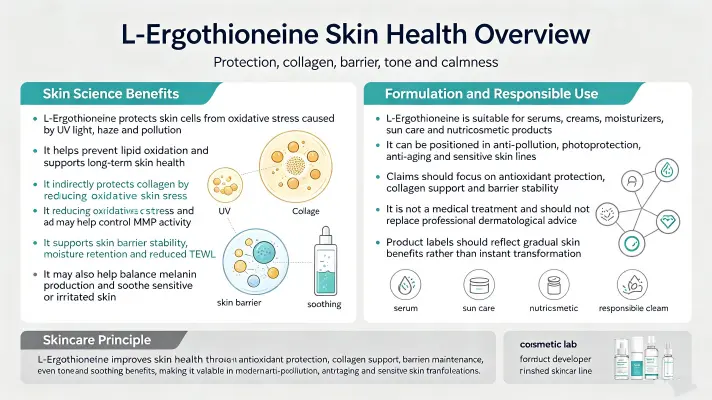 How L-ergothioneine Powder Improves Skin Health How L-ergothioneine Powder Improves Skin Health
