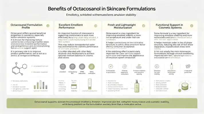 Benefits of Octacosyl Alcohol in Skincare Formulations Benefits of Octacosyl Alcohol in Skincare Formulations