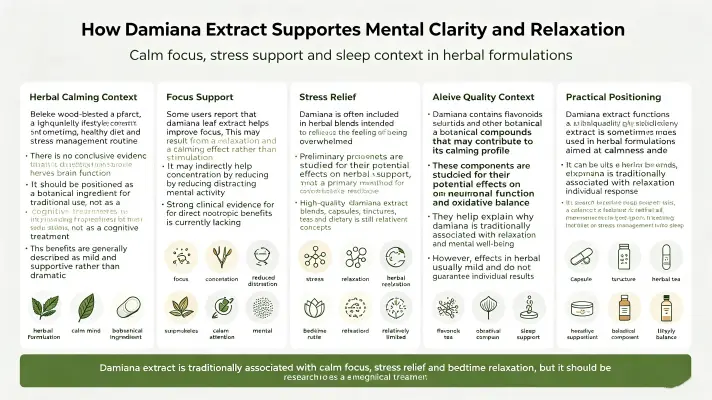 How Damiana Extract Boosts Mental Clarity and Relaxation How Damiana Extract Boosts Mental Clarity and Relaxation