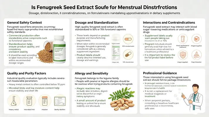 Is Fenugreek Seed Extract Safe for Menstrual Relief