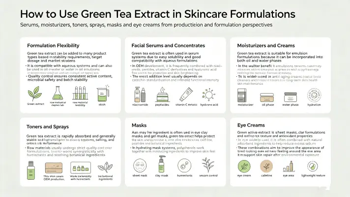How to Use Green Tea Extract in Skincare Products How to Use Green Tea Extract in Skincare Products