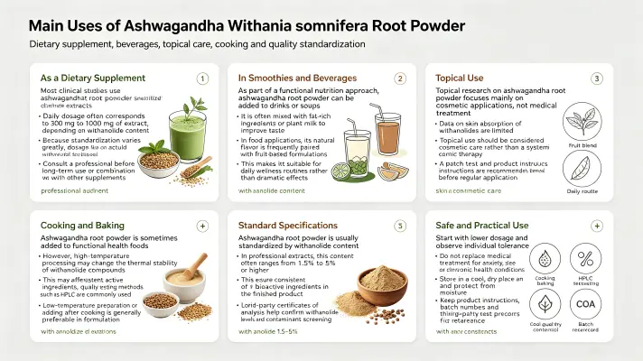 Top Ways to Use Withania Somnifera Root Powder Top Ways to Use Withania Somnifera Root Powder