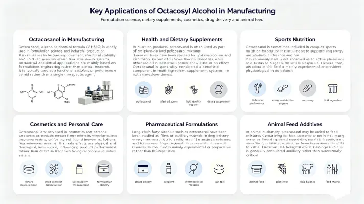 Key Applications of Octacosyl Alcohol in Manufacturing Key Applications of Octacosyl Alcohol in Manufacturing