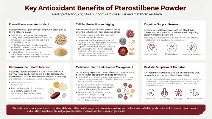 Top Antioxidant Benefits of Pterostilbene Powder Top Antioxidant Benefits of Pterostilbene Powder