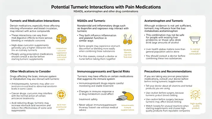 Potential Interactions Between Turmeric and Painkillers