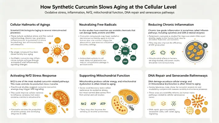 How Synthetic Curcumin Slows Aging at the Cellular Level How Synthetic Curcumin Slows Aging at the Cellular Level