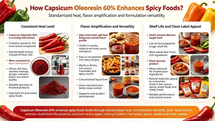 How Capsicum Oleoresin 60% Enhances Spicy Foods