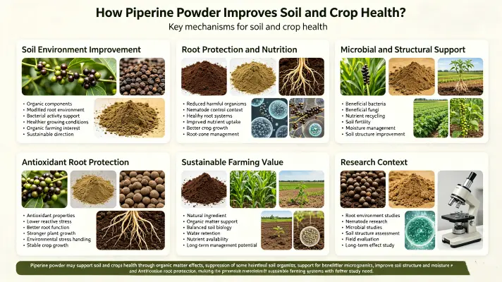 How Piperine Powder Improves Soil and Crop Health