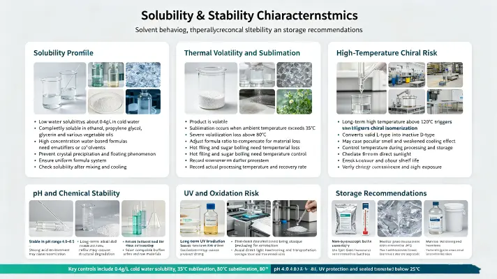 Solubility & Stability Characteristics